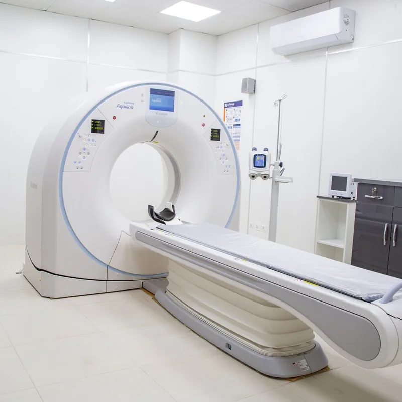 CT scanner in a diagnostic imaging clinic