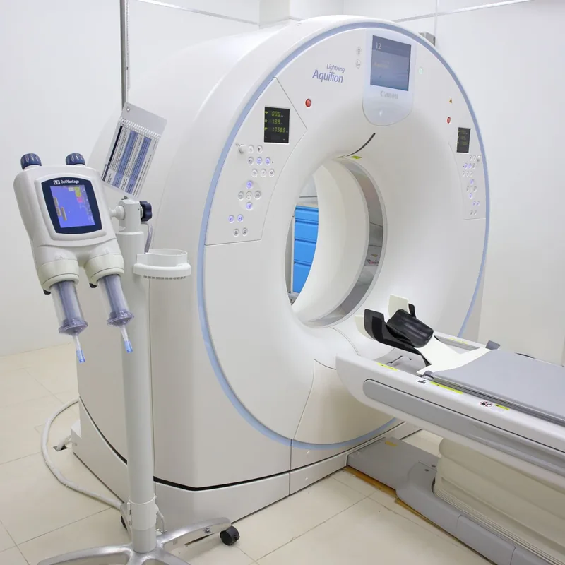 CT scanner in a diagnostic imaging clinic