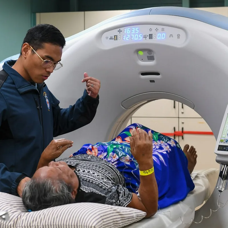 CT scanner in a diagnostic imaging clinic