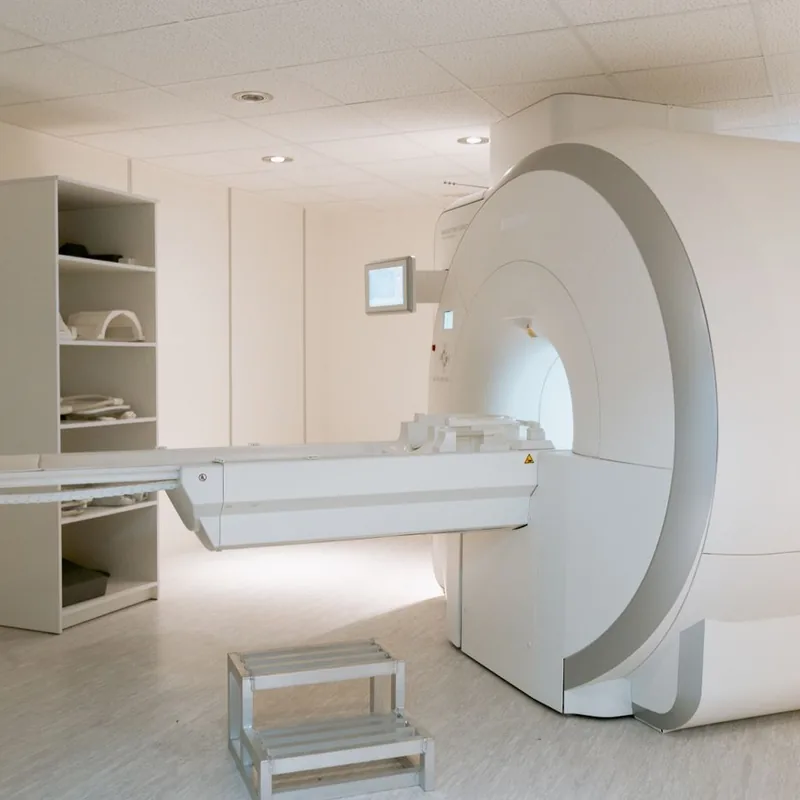 imaging-008 MRI scanner suite in a diagnostic imaging clinic
