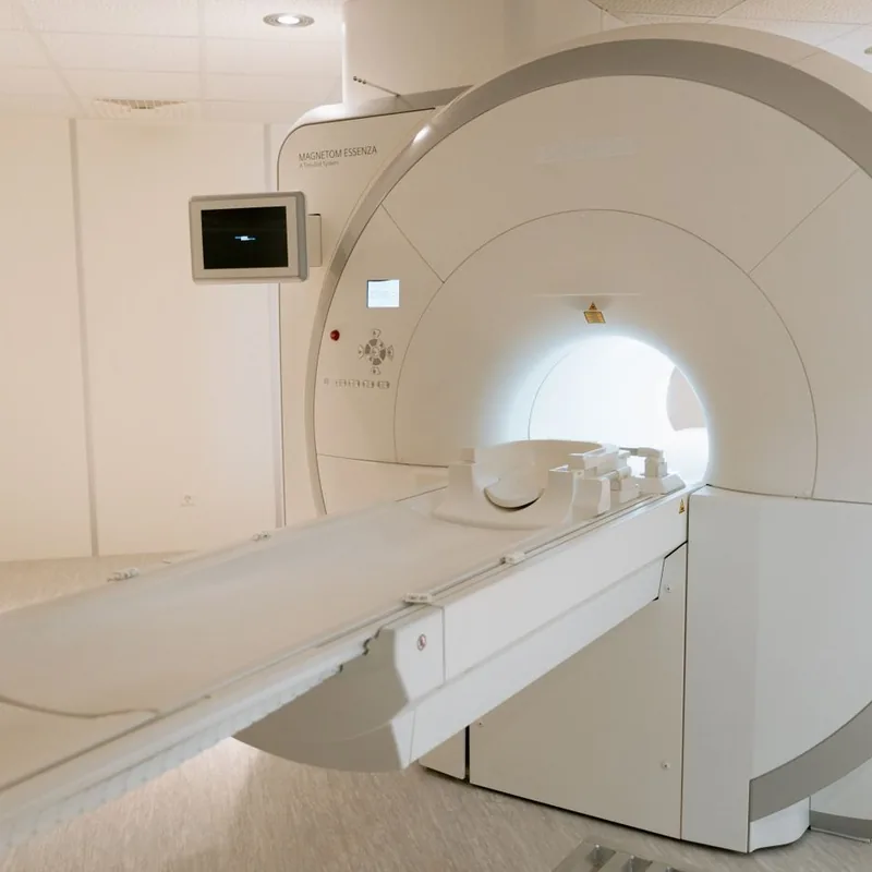 imaging-009 MRI scanner suite in a diagnostic imaging clinic