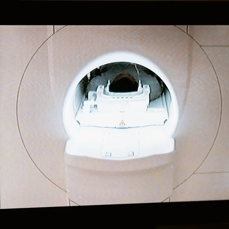 MRI scanner suite in a diagnostic imaging clinic
