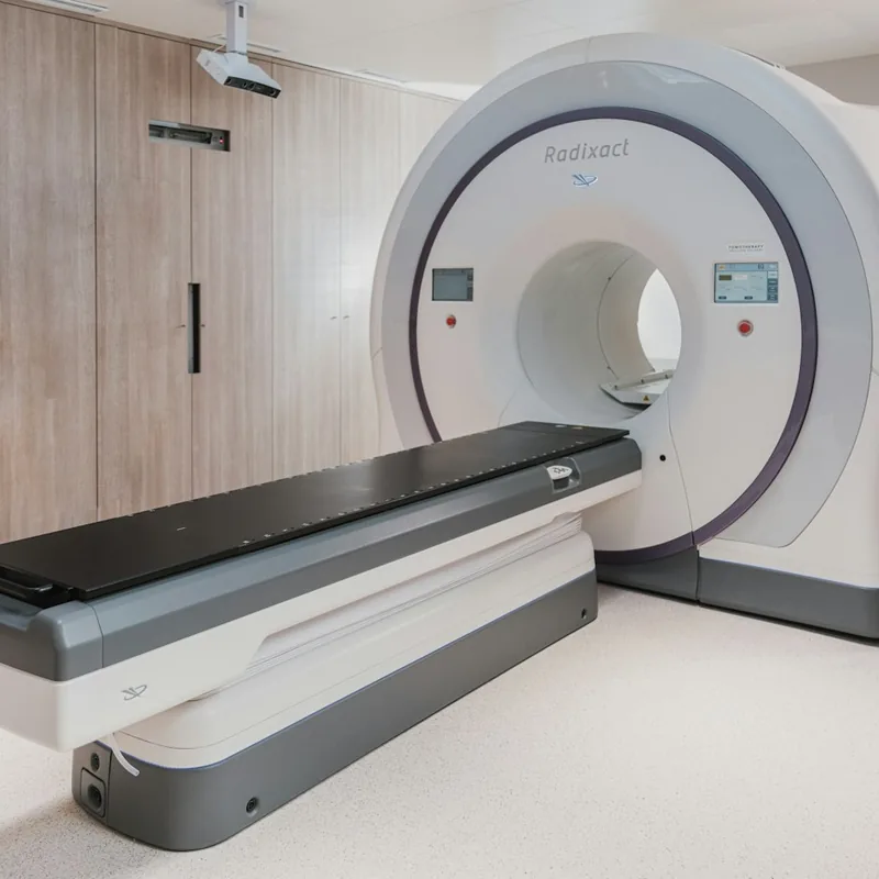 imaging-015 MRI scanner suite in a diagnostic imaging clinic