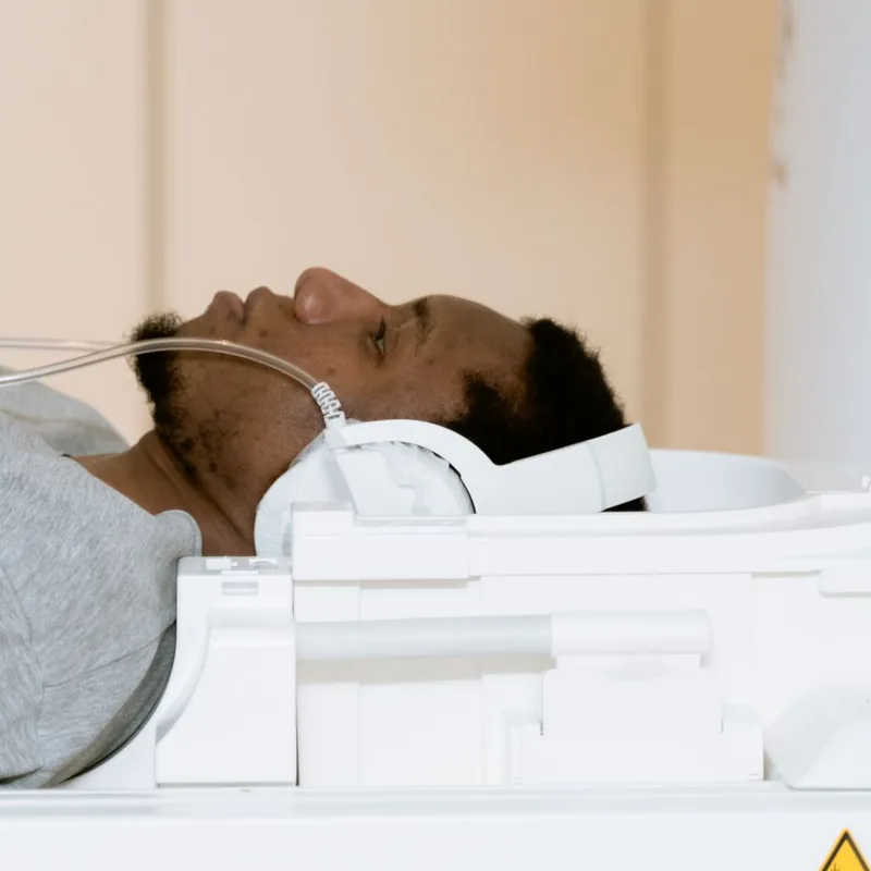 MRI scanner suite in a diagnostic imaging clinic