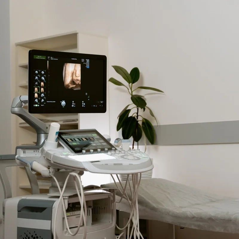 Ultrasound machine in a diagnostic imaging clinic