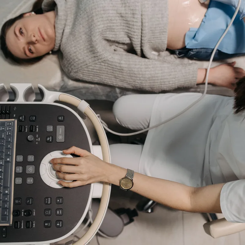 Ultrasound machine in a diagnostic imaging clinic