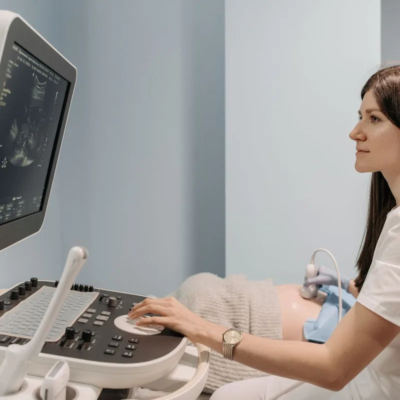 Ultrasound machine in a diagnostic imaging clinic