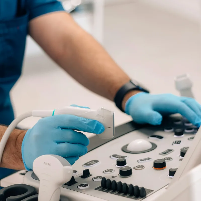 Ultrasound machine in a diagnostic imaging clinic