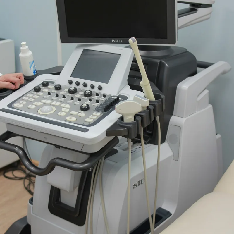imaging-054 Ultrasound machine in a diagnostic imaging clinic