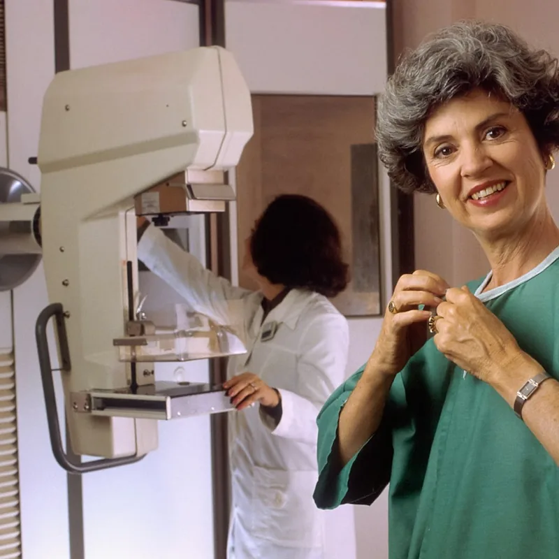 Mammography unit in a diagnostic imaging clinic