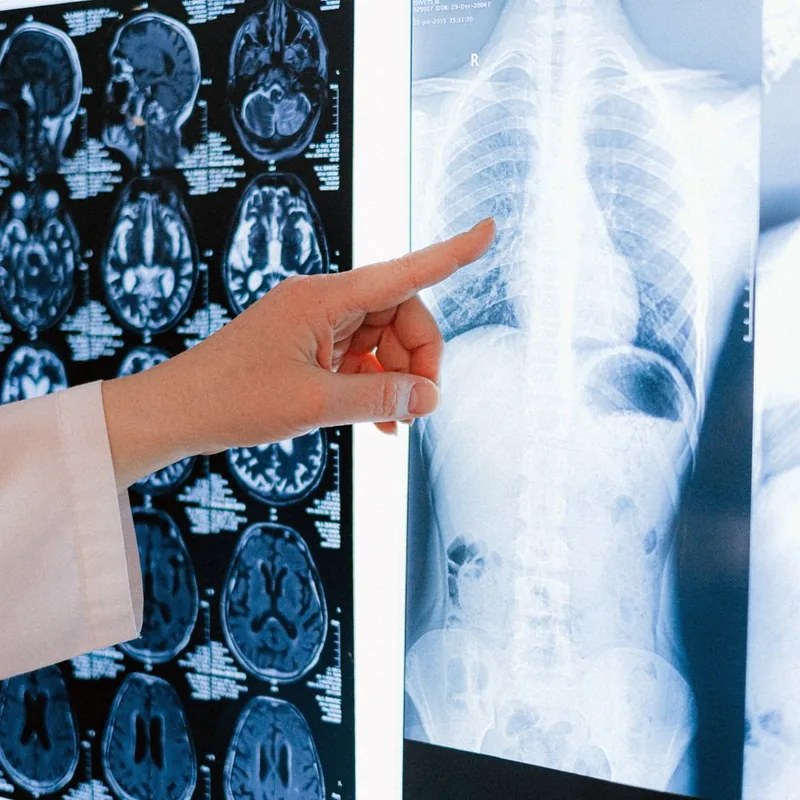 Diagnostic imaging scans reviewed in a clinic