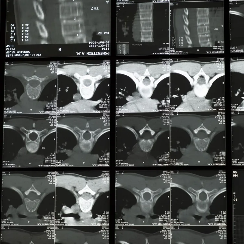 Diagnostic imaging scans reviewed in a clinic